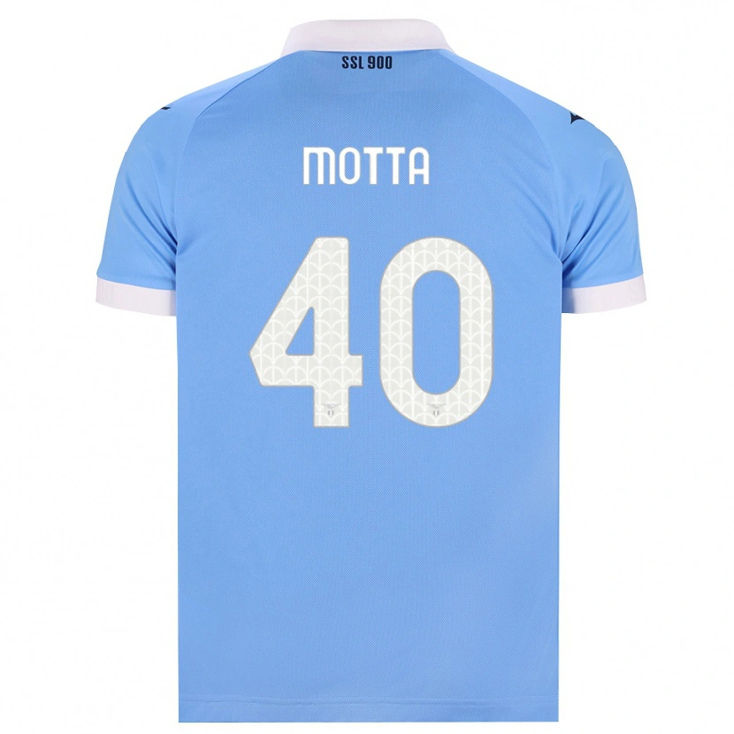 Danxen Dame Edoardo Motta #40 Himmelblå Svart Hvit Hjemmetrøye Drakt Trøye 2026/27 Skjorter T-Skjorte