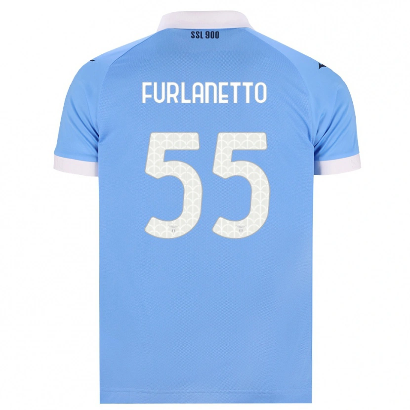 Danxen Dame Alessio Furlanetto #55 Himmelblå Svart Hvit Hjemmetrøye Drakt Trøye 2026/27 Skjorter T-Skjorte