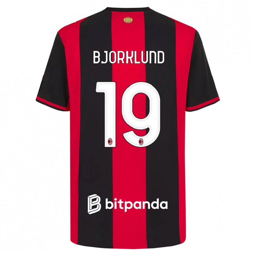 Danxen Dame Lukas Bjorklund #19 Rød Svart Hvit Hjemmetrøye Drakt Trøye 2026/27 Skjorter T-Skjorte