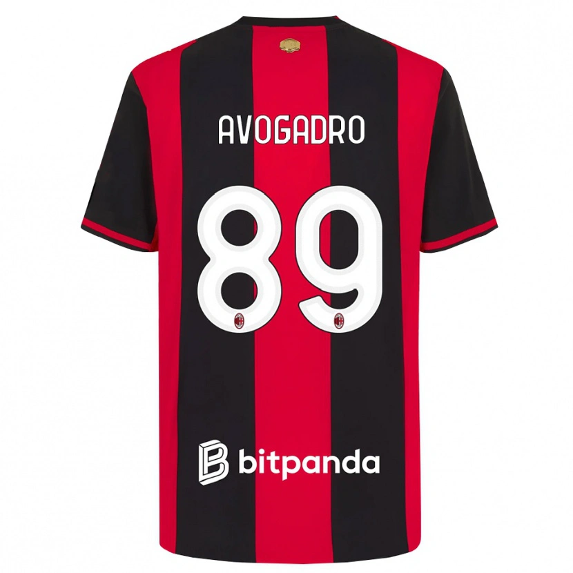 Danxen Dame Pietro Avogadro #89 Rød Svart Hvit Hjemmetrøye Drakt Trøye 2026/27 Skjorter T-Skjorte