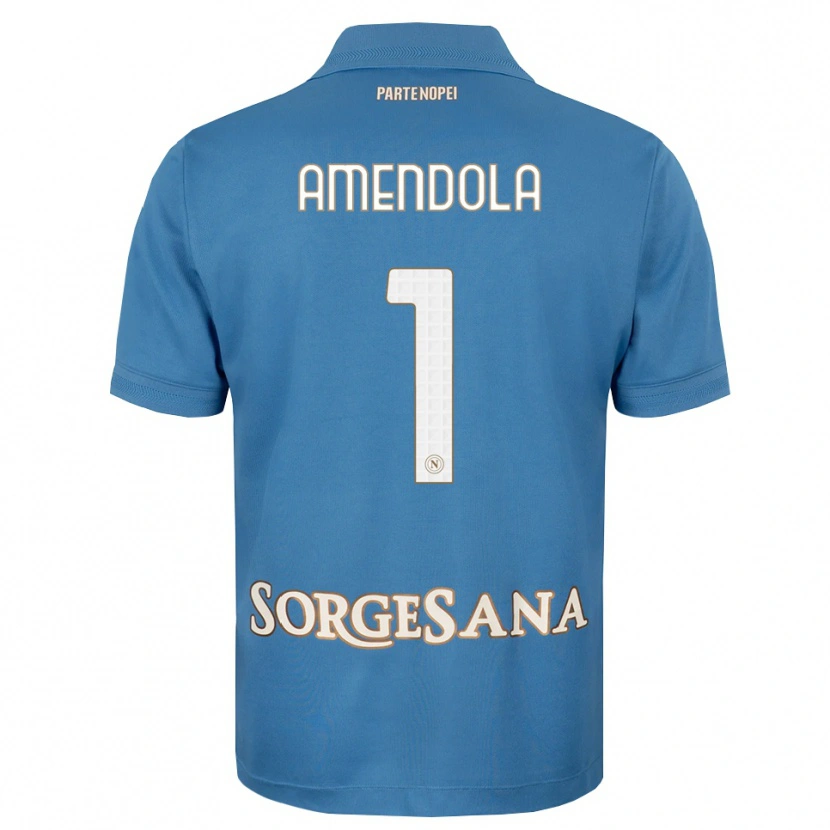 Danxen Dame Antonio Amendola #1 Dis Blå Hvit Hjemmetrøye Drakt Trøye 2026/27 Skjorter T-Skjorte