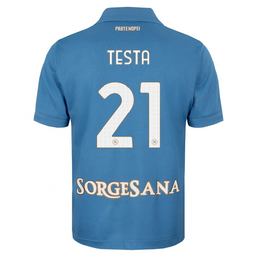 Danxen Dame Vincenzo Testa #21 Dis Blå Hvit Hjemmetrøye Drakt Trøye 2026/27 Skjorter T-Skjorte