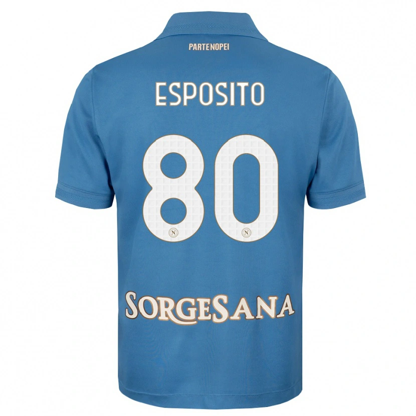 Danxen Dame Luigi Esposito #80 Dis Blå Hvit Hjemmetrøye Drakt Trøye 2026/27 Skjorter T-Skjorte