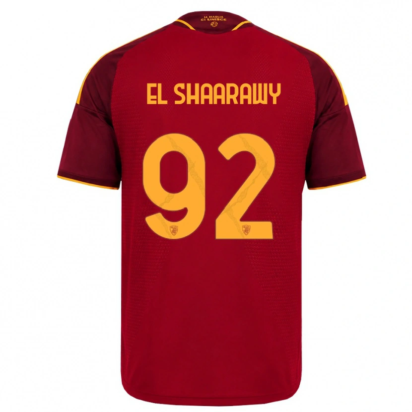 Danxen Dame Stephan El Shaarawy #92 Rød Gyllen Gul Hjemmetrøye Drakt Trøye 2026/27 Skjorter T-Skjorte