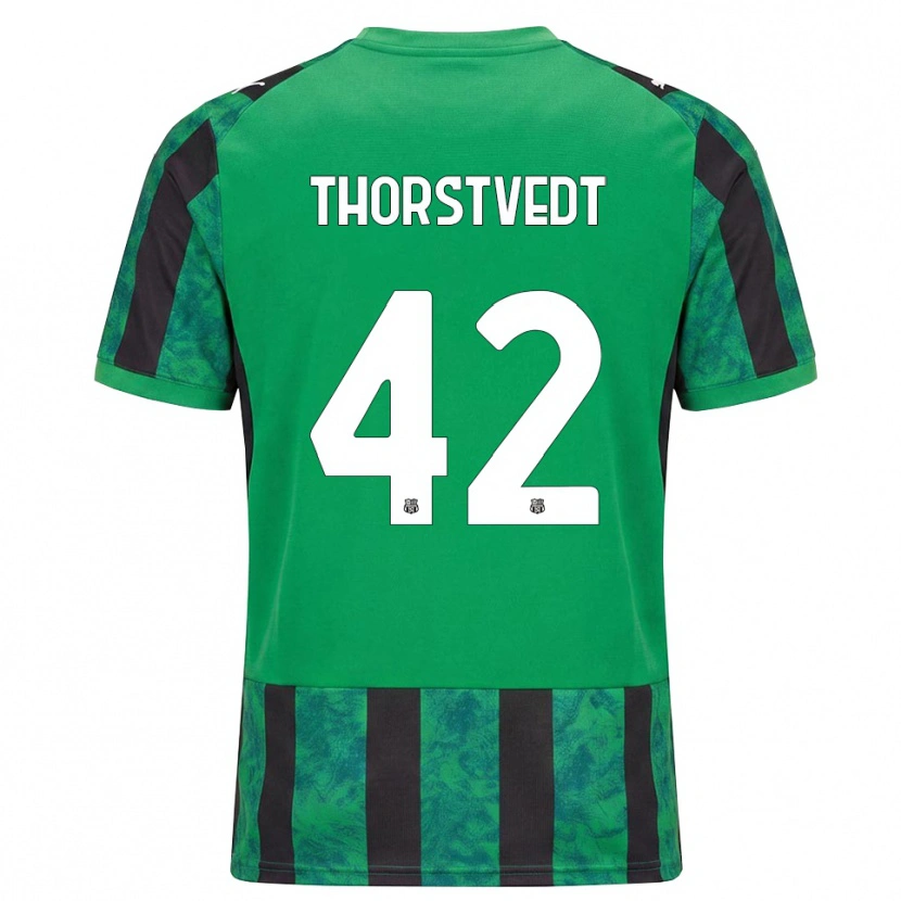 Danxen Dame Kristian Thorstvedt #42 Grønn Svart Hvit Hjemmetrøye Drakt Trøye 2026/27 Skjorter T-Skjorte