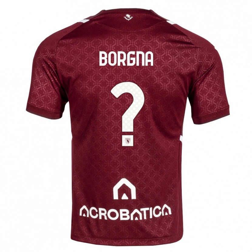 Danxen Dame Federico Borgna #0 Burgunder Hvit Hjemmetrøye Drakt Trøye 2026/27 Skjorter T-Skjorte