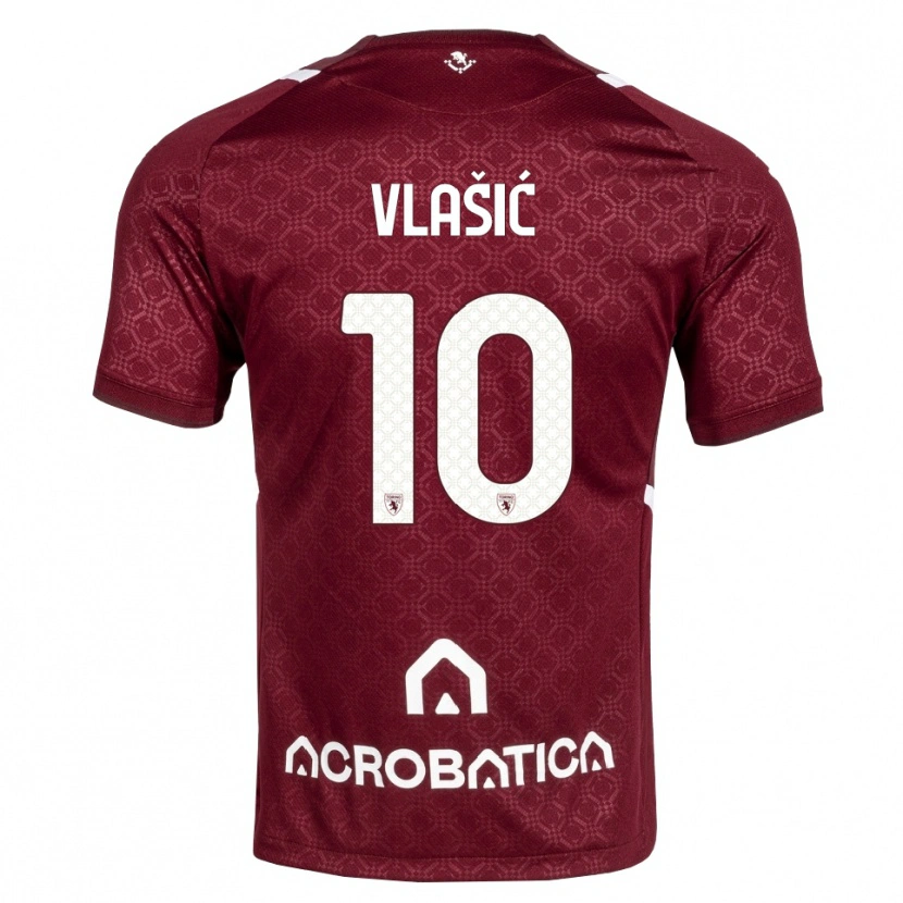 Danxen Dame Nikola Vlašić #10 Burgunder Hvit Hjemmetrøye Drakt Trøye 2026/27 Skjorter T-Skjorte