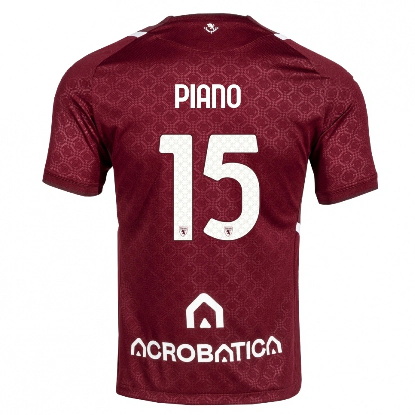 Danxen Dame Enrico Piano #15 Burgunder Hvit Hjemmetrøye Drakt Trøye 2026/27 Skjorter T-Skjorte