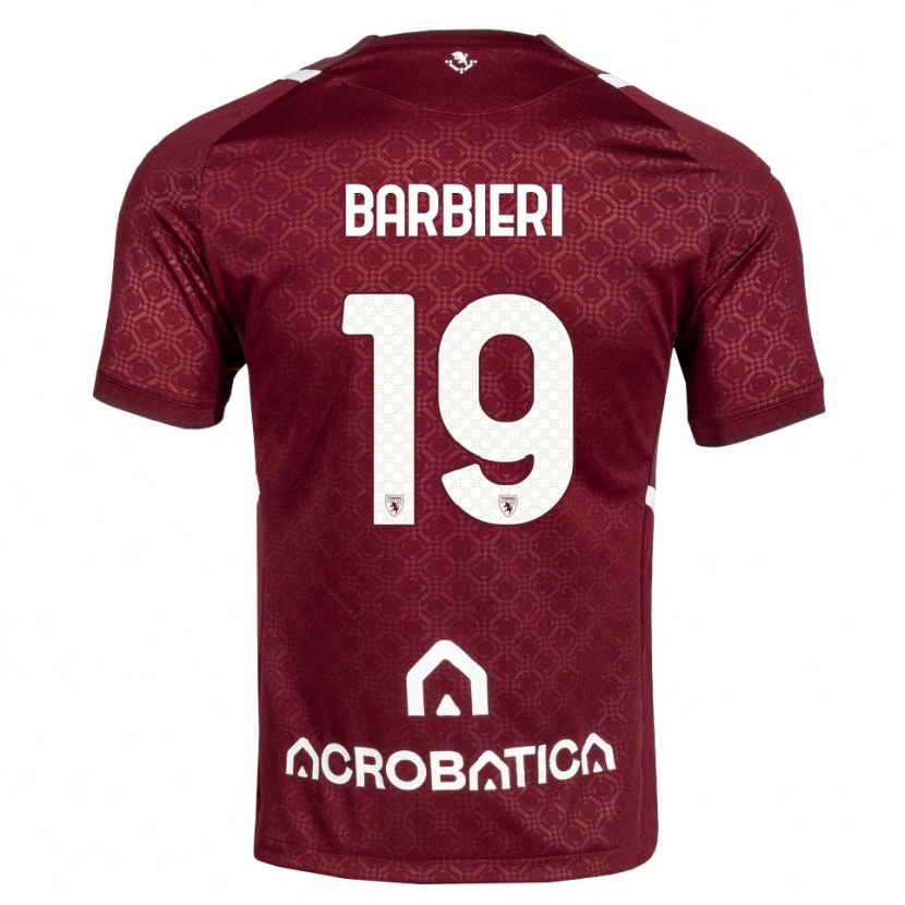 Danxen Dame Raffaella Barbieri #19 Burgunder Hvit Hjemmetrøye Drakt Trøye 2026/27 Skjorter T-Skjorte