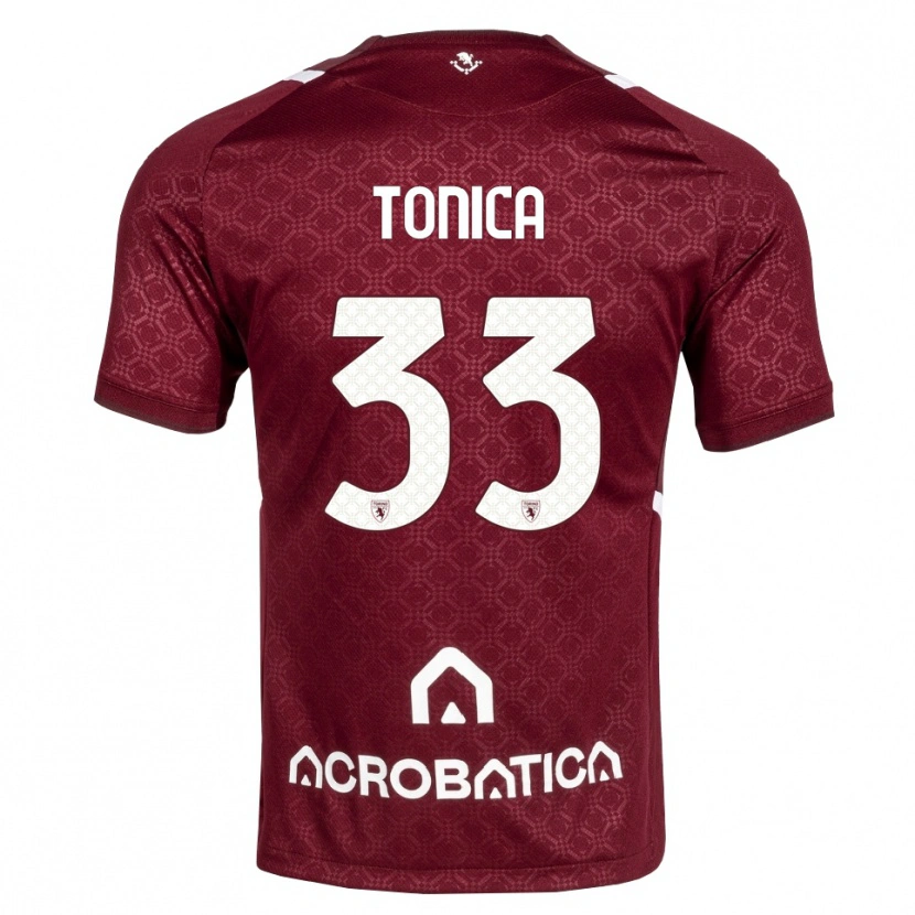 Danxen Dame Daniel Tonica #33 Burgunder Hvit Hjemmetrøye Drakt Trøye 2026/27 Skjorter T-Skjorte