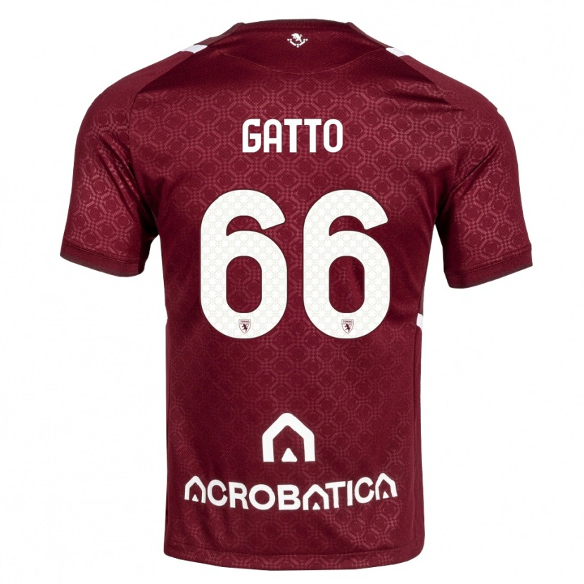 Danxen Dame Tommaso Gatto #66 Burgunder Hvit Hjemmetrøye Drakt Trøye 2026/27 Skjorter T-Skjorte