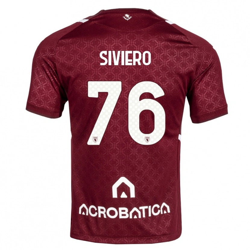 Danxen Dame Lapo Siviero #76 Burgunder Hvit Hjemmetrøye Drakt Trøye 2026/27 Skjorter T-Skjorte