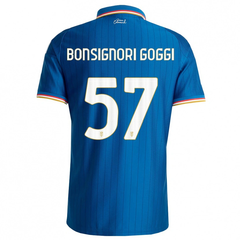 Danxen Dame Lorenzo Bonsignori #57 Blå Hvit Rød Hjemmetrøye Drakt Trøye 2026/27 Skjorter T-Skjorte