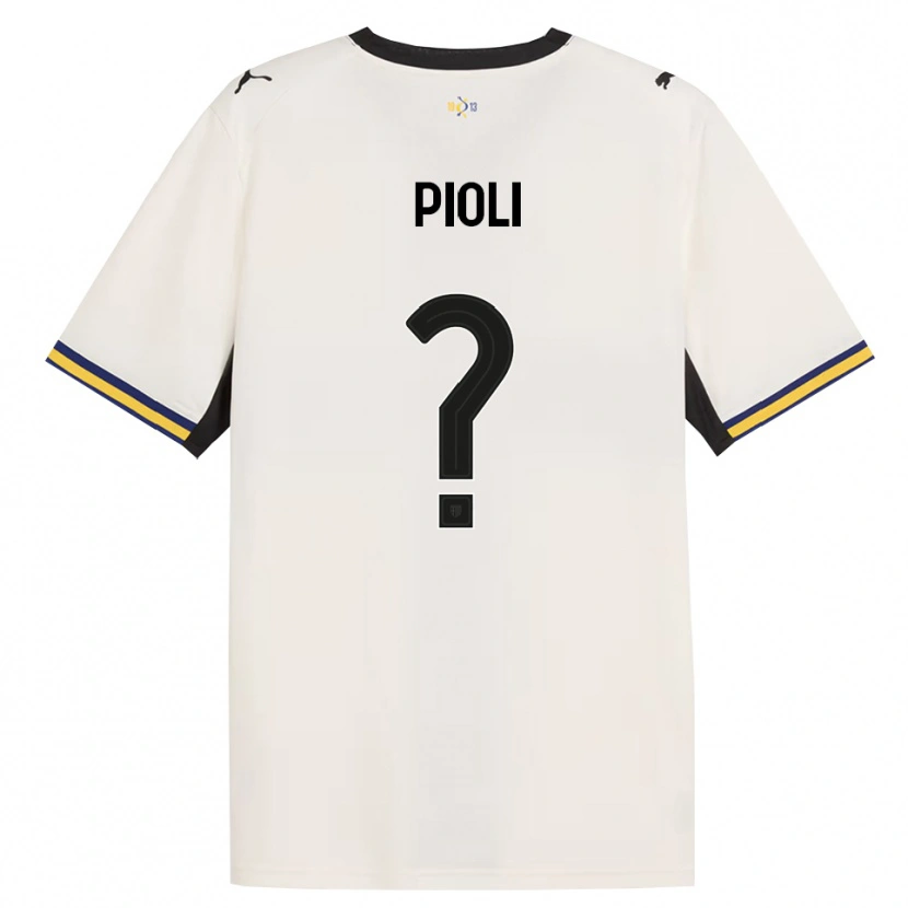 Danxen Dame Federico Pioli #0 Off-White Svart Gul Hjemmetrøye Drakt Trøye 2026/27 Skjorter T-Skjorte