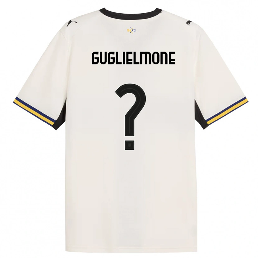 Danxen Dame Giovanni Guglielmone #0 Off-White Svart Gul Hjemmetrøye Drakt Trøye 2026/27 Skjorter T-Skjorte