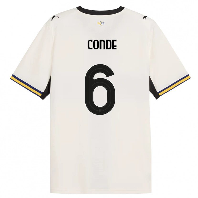 Danxen Dame Bernardo Conde #6 Off-White Svart Gul Hjemmetrøye Drakt Trøye 2026/27 Skjorter T-Skjorte