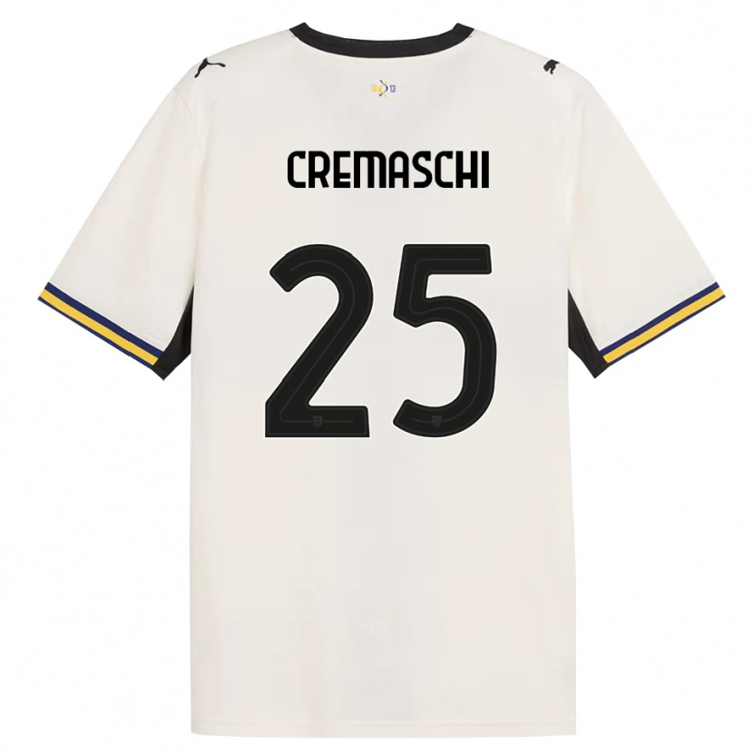 Danxen Dame Benja Cremaschi #25 Off-White Svart Gul Hjemmetrøye Drakt Trøye 2026/27 Skjorter T-Skjorte