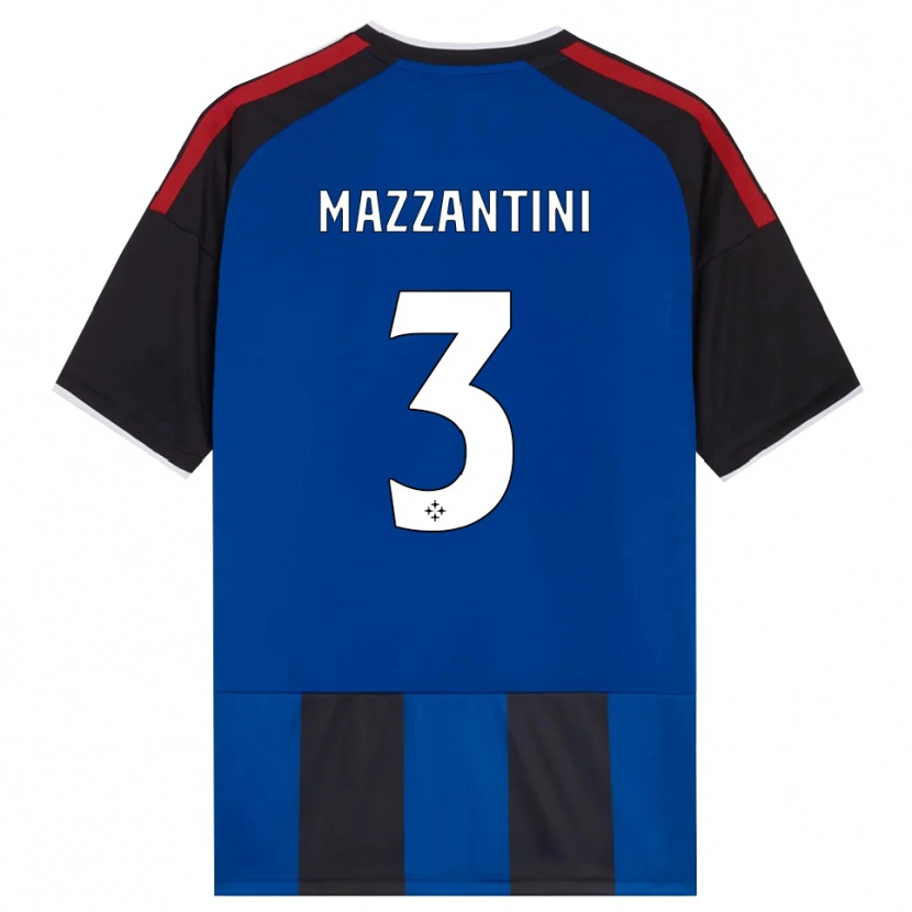 Danxen Dame Niccolò Mazzantini #3 Svart Rød Hvit Blå Hjemmetrøye Drakt Trøye 2026/27 Skjorter T-Skjorte