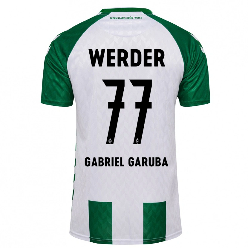 Danxen Dame Najib Gabriel Garuba #77 Grønn Hvit Hjemmetrøye Drakt Trøye 2026/27 Skjorter T-Skjorte
