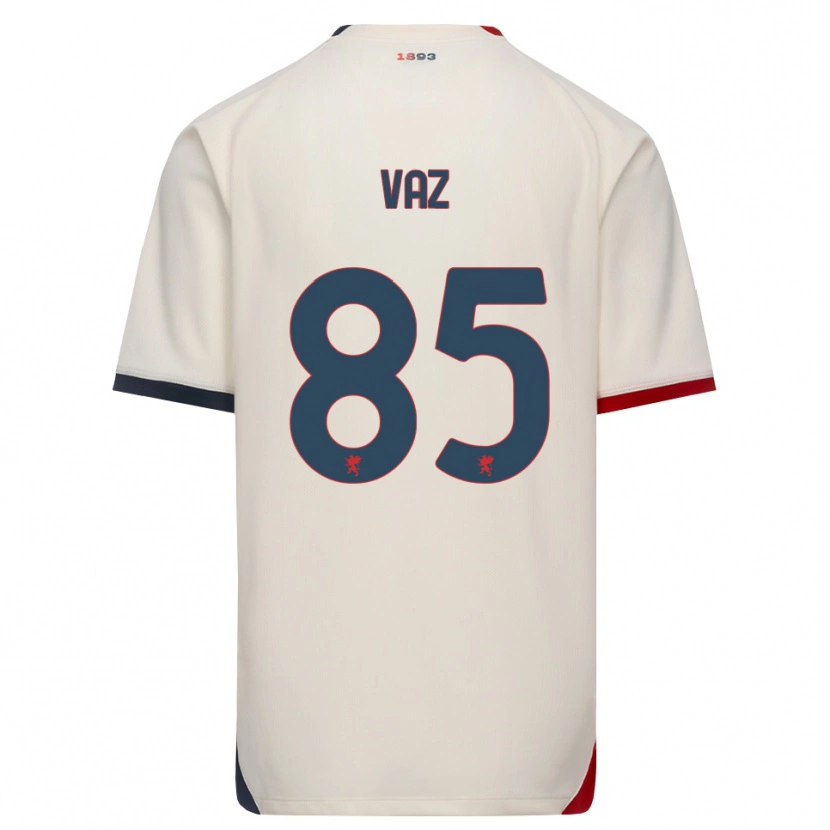 Danxen Dame Marcelo Vaz #85 Off-White Rød Bortetrøye Drakt Trøye 2026/27 Skjorter T-Skjorte