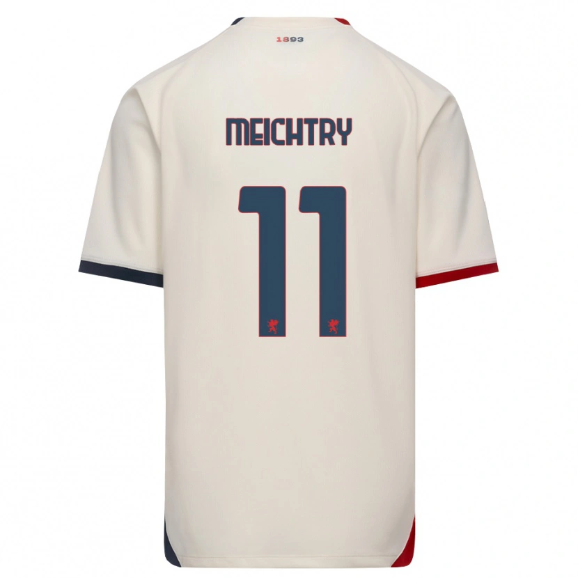 Danxen Dame Franz-Ethan Meichtry #11 Off-White Rød Bortetrøye Drakt Trøye 2026/27 Skjorter T-Skjorte