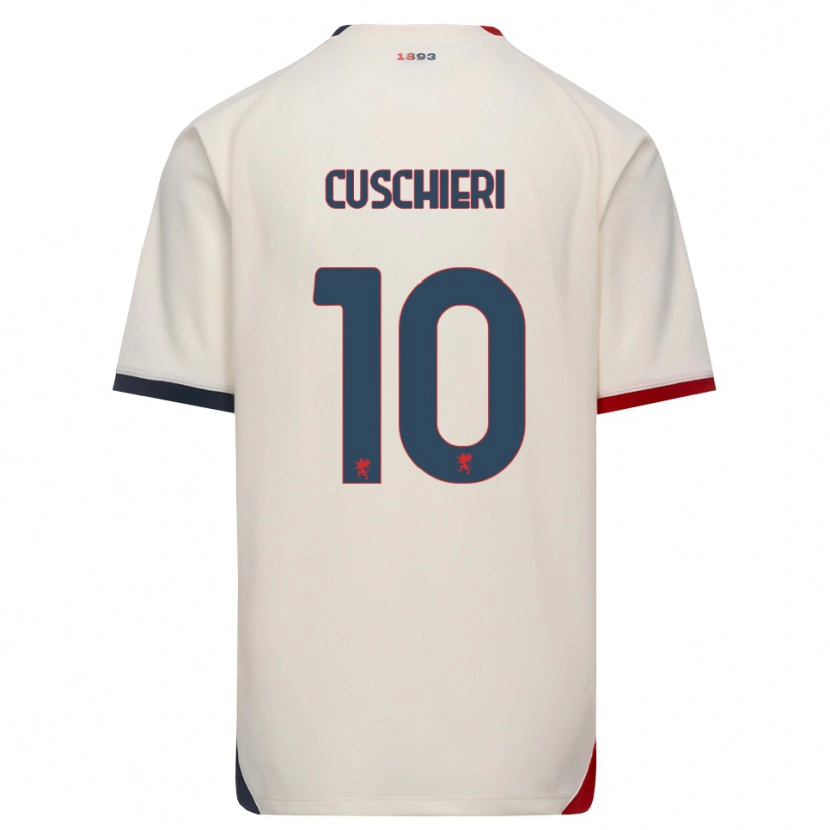 Danxen Dame Rachel Cuschieri #10 Off-White Rød Bortetrøye Drakt Trøye 2026/27 Skjorter T-Skjorte