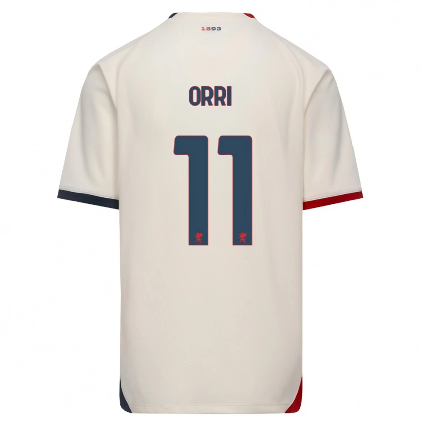 Danxen Dame Ágúst Orri Thorsteinsson #11 Off-White Rød Bortetrøye Drakt Trøye 2026/27 Skjorter T-Skjorte