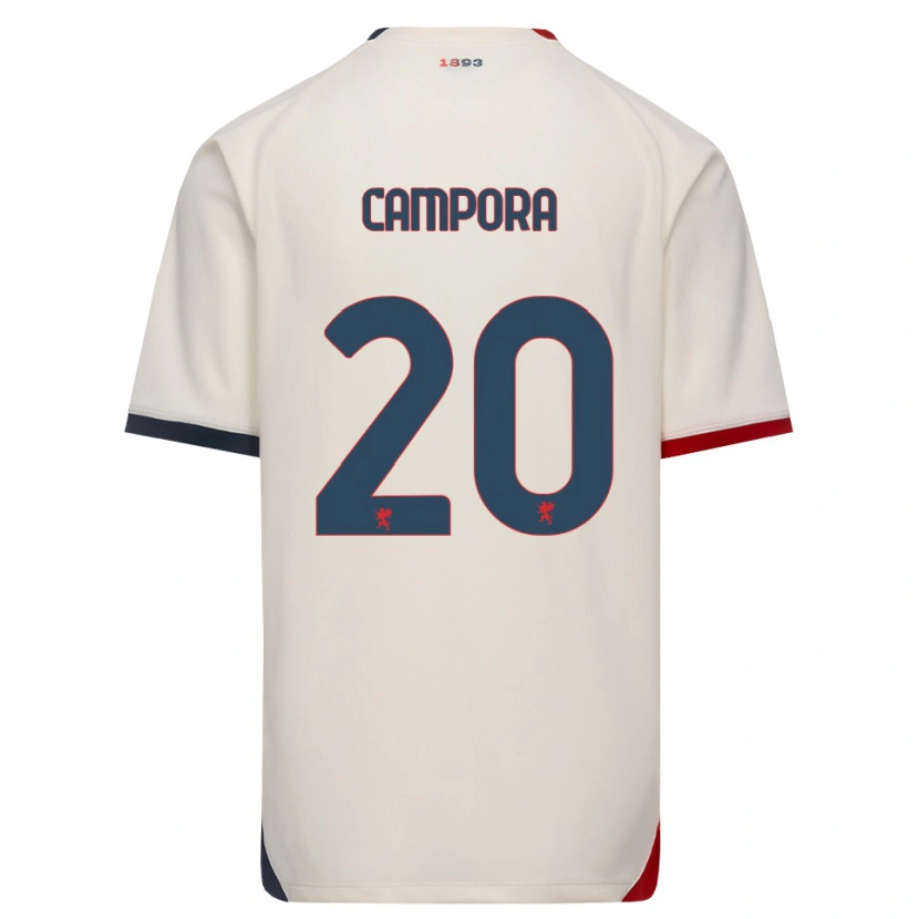 Danxen Dame Alice Campora #20 Off-White Rød Bortetrøye Drakt Trøye 2026/27 Skjorter T-Skjorte