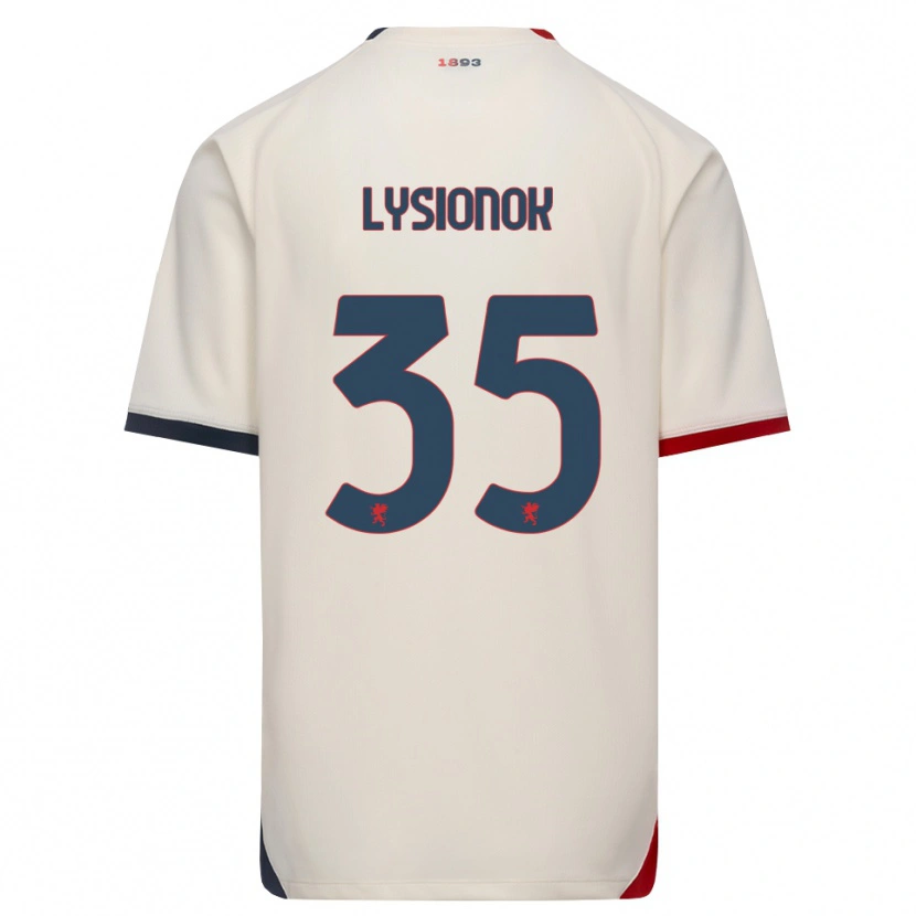 Danxen Dame Ernestas Lysionok #35 Off-White Rød Bortetrøye Drakt Trøye 2026/27 Skjorter T-Skjorte