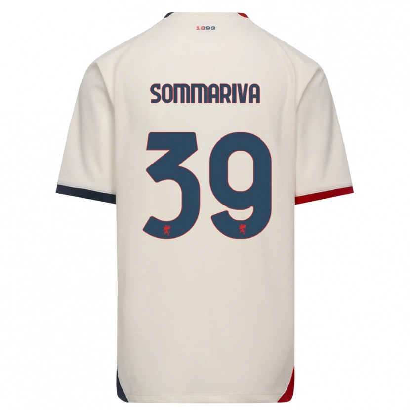 Danxen Dame Daniele Sommariva #39 Off-White Rød Bortetrøye Drakt Trøye 2026/27 Skjorter T-Skjorte