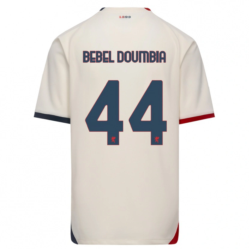 Danxen Dame Chec Bebel Doumbia #44 Off-White Rød Bortetrøye Drakt Trøye 2026/27 Skjorter T-Skjorte