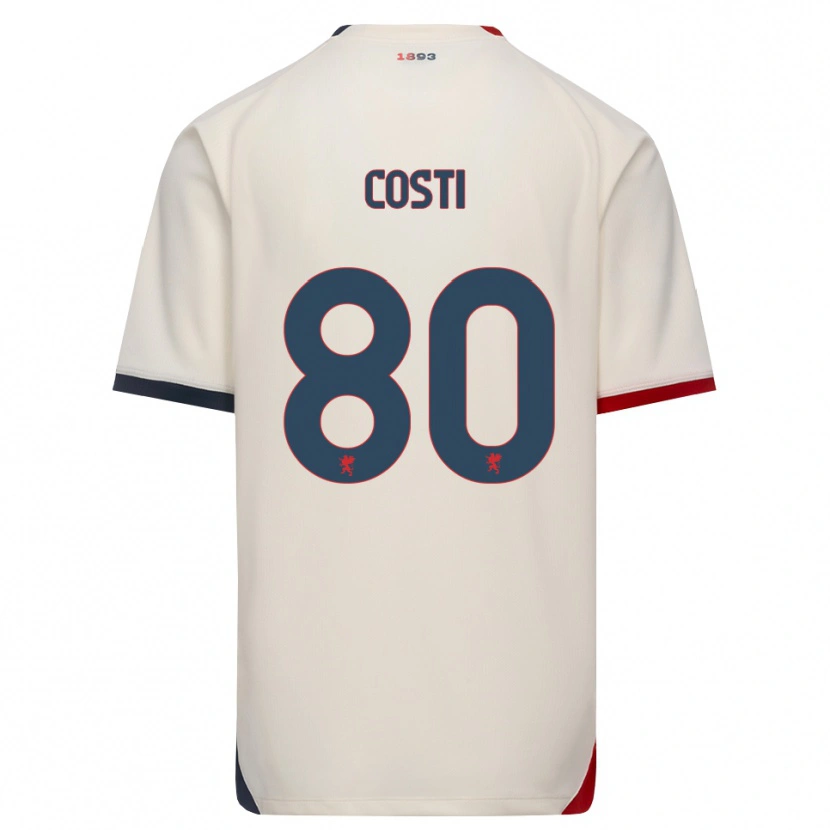 Danxen Dame Fabiana Costi #80 Off-White Rød Bortetrøye Drakt Trøye 2026/27 Skjorter T-Skjorte