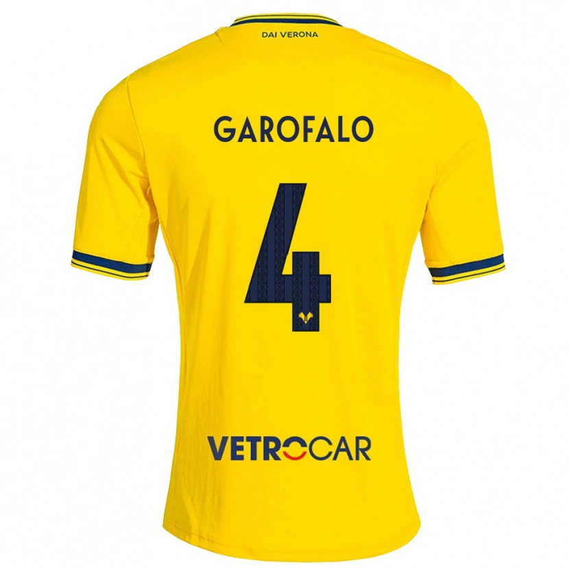 Danxen Dame Lorenzo Garofalo #4 Gul Rød Bortetrøye Drakt Trøye 2026/27 Skjorter T-Skjorte