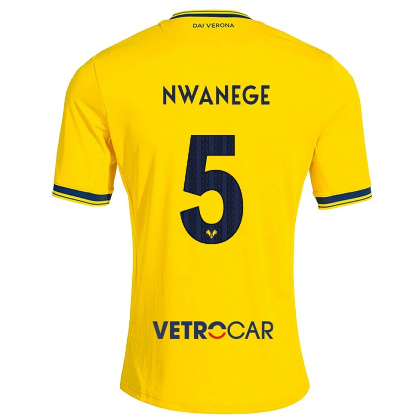 Danxen Dame Karlson Nwanege #5 Gul Rød Bortetrøye Drakt Trøye 2026/27 Skjorter T-Skjorte