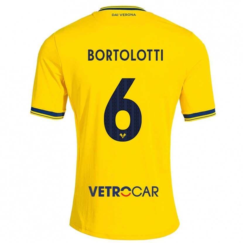 Danxen Dame Marco Bortolotti #6 Gul Rød Bortetrøye Drakt Trøye 2026/27 Skjorter T-Skjorte