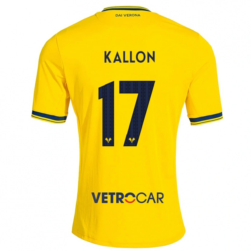 Danxen Dame Yayah Kallon #17 Gul Rød Bortetrøye Drakt Trøye 2026/27 Skjorter T-Skjorte