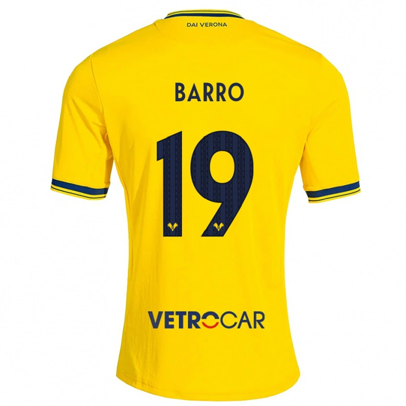 Danxen Dame Chiara Barro #19 Gul Rød Bortetrøye Drakt Trøye 2026/27 Skjorter T-Skjorte