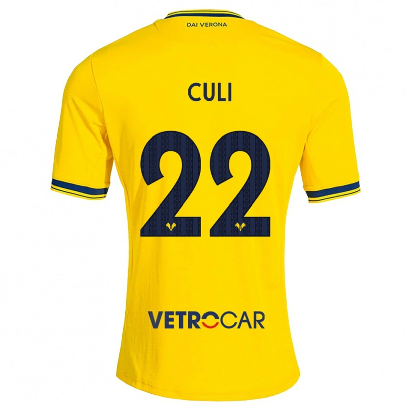 Danxen Dame Daniel Culi #22 Gul Rød Bortetrøye Drakt Trøye 2026/27 Skjorter T-Skjorte
