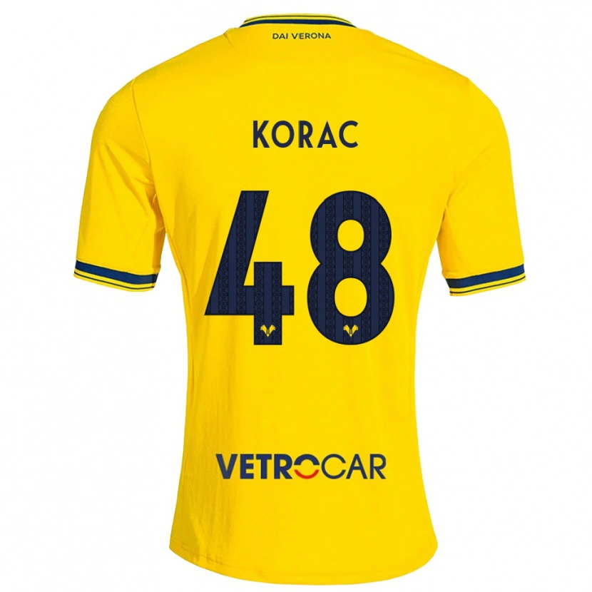 Danxen Dame Seid Korac #48 Gul Rød Bortetrøye Drakt Trøye 2026/27 Skjorter T-Skjorte