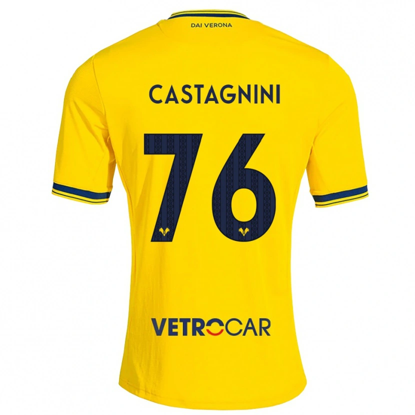 Danxen Dame Mirko Castagnini #76 Gul Rød Bortetrøye Drakt Trøye 2026/27 Skjorter T-Skjorte