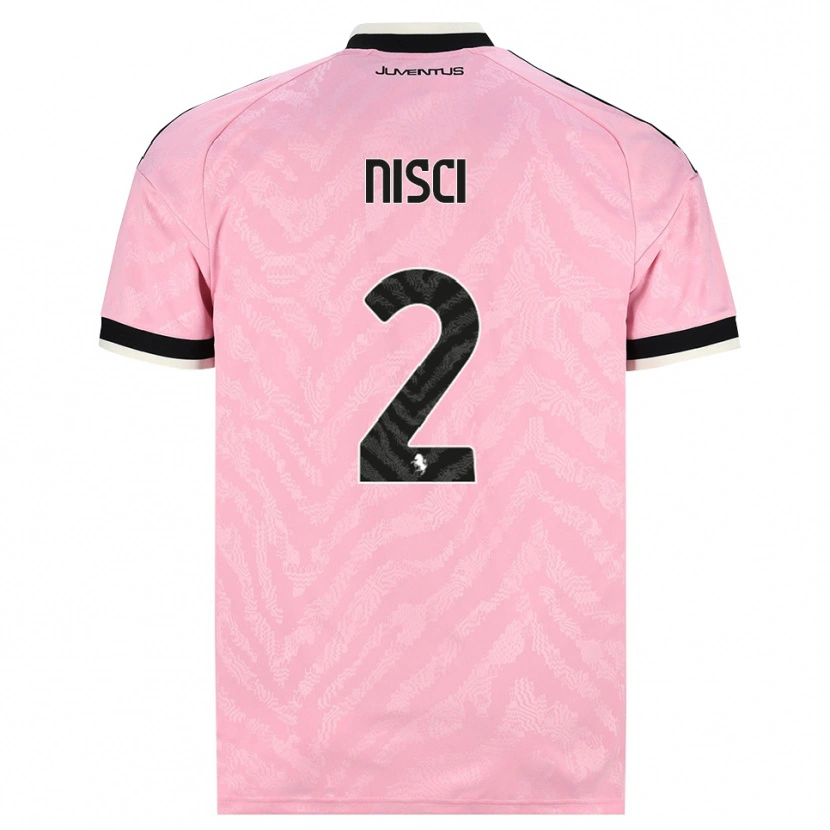 Danxen Dame Alessandro Nisci #2 Rosa Svart Bortetrøye Drakt Trøye 2026/27 Skjorter T-Skjorte