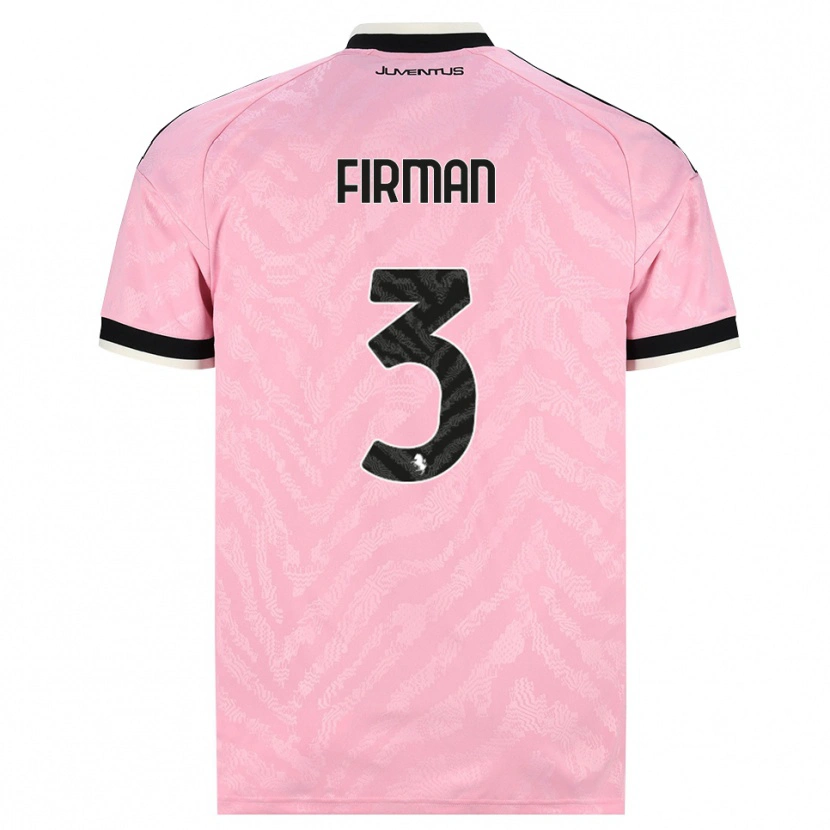 Danxen Dame Andriy Firman #3 Rosa Svart Bortetrøye Drakt Trøye 2026/27 Skjorter T-Skjorte