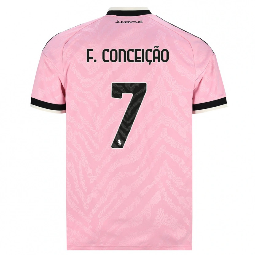 Danxen Dame Francisco Conceição #7 Rosa Svart Bortetrøye Drakt Trøye 2026/27 Skjorter T-Skjorte