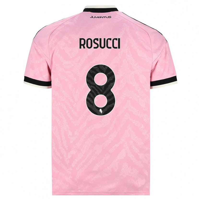 Danxen Dame Martina Rosucci #8 Rosa Svart Bortetrøye Drakt Trøye 2026/27 Skjorter T-Skjorte