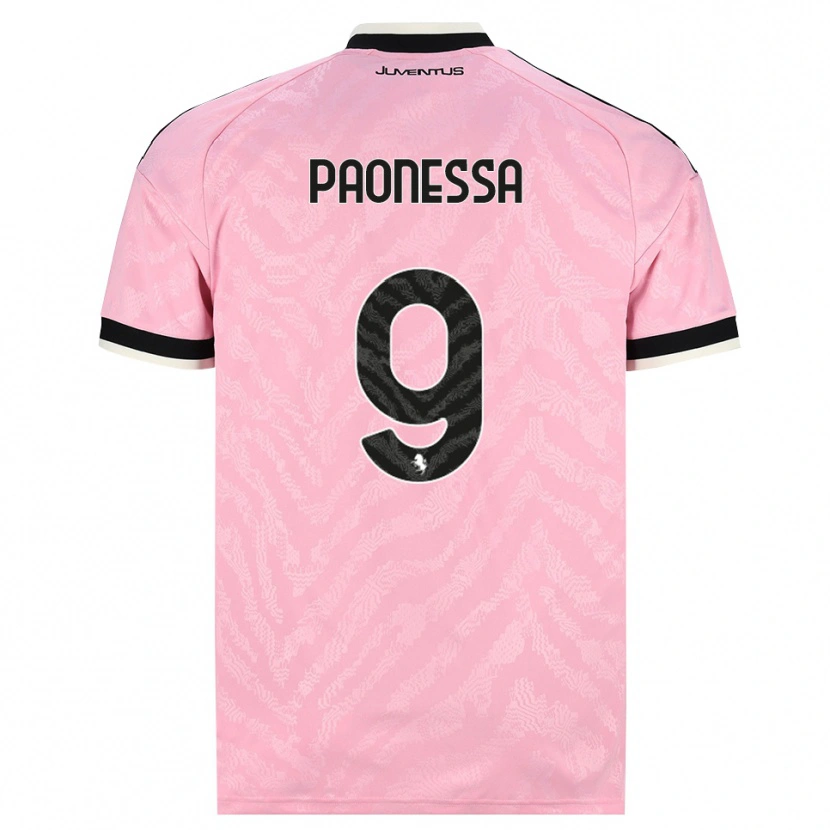 Danxen Dame Riccardo Paonessa #9 Rosa Svart Bortetrøye Drakt Trøye 2026/27 Skjorter T-Skjorte