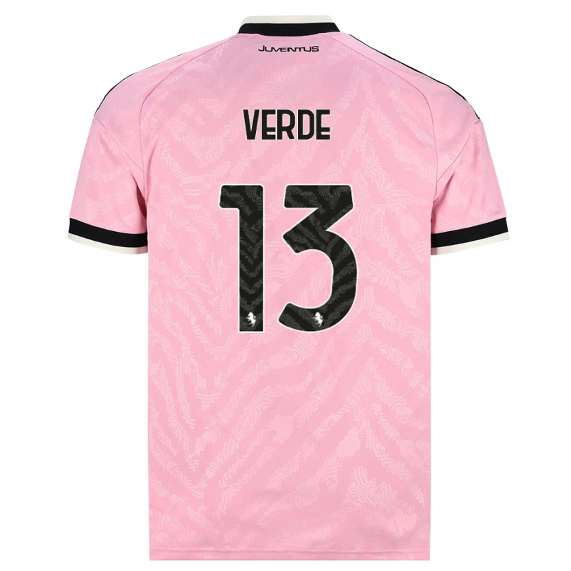 Danxen Dame Francesco Verde #13 Rosa Svart Bortetrøye Drakt Trøye 2026/27 Skjorter T-Skjorte