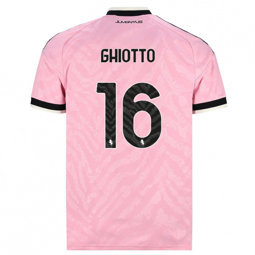 Danxen Dame Alessandro Ghiotto #16 Rosa Svart Bortetrøye Drakt Trøye 2026/27 Skjorter T-Skjorte