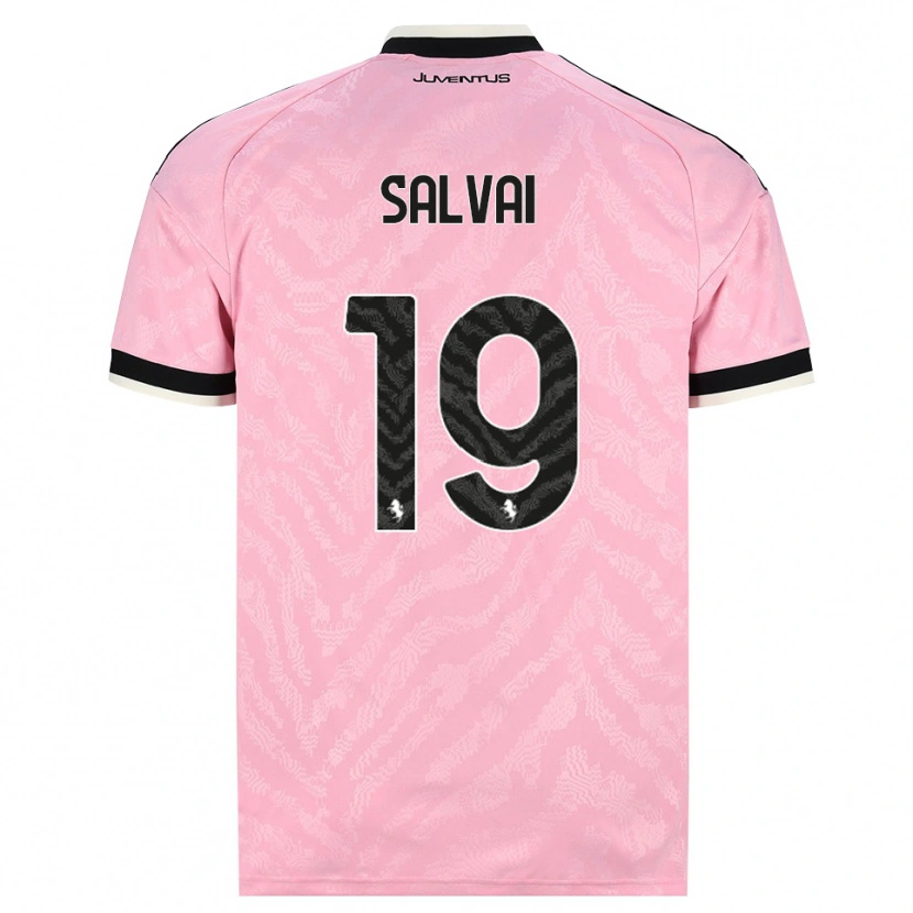 Danxen Dame Pietro Salvai #19 Rosa Svart Bortetrøye Drakt Trøye 2026/27 Skjorter T-Skjorte