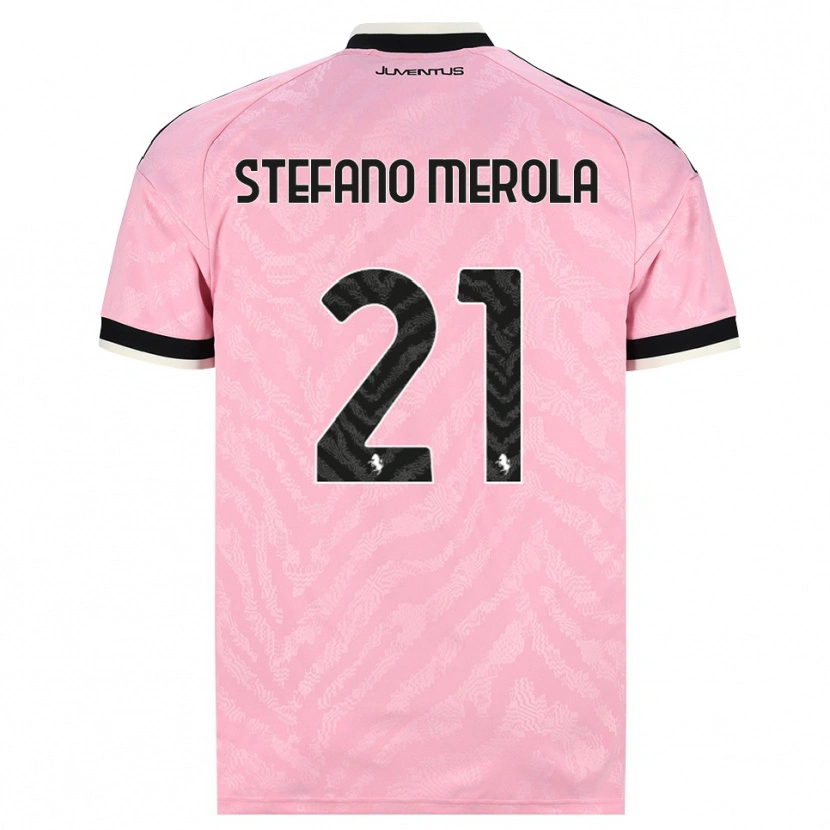 Danxen Dame Antonio Stefano Merola #21 Rosa Svart Bortetrøye Drakt Trøye 2026/27 Skjorter T-Skjorte