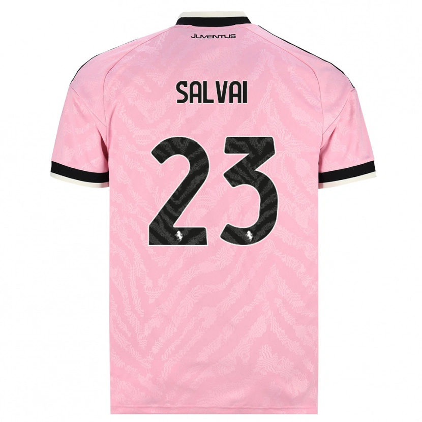 Danxen Dame Cecilia Salvai #23 Rosa Svart Bortetrøye Drakt Trøye 2026/27 Skjorter T-Skjorte